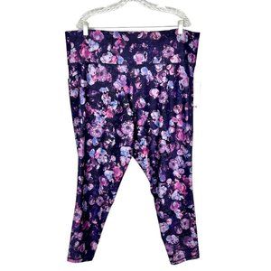 Athleta Plus Salutation Stash Pocket II Tight Leggings Dappled Bloom size 3X